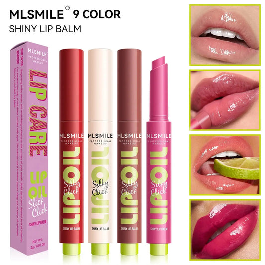 MLSMILE Mirror Gloss Lip Balm Oil – Long Lasting, 9 Shades Mirror Gloss Lip Oil Oasis Select