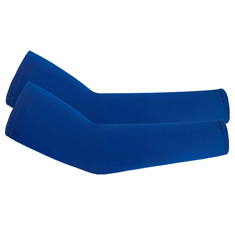 Unisex Cooling Arm Sleeves Elbow Cover Cycling Run Fishing UV Sun Protection Outdo Cool Arm Sleeves Peaceful Pleasures Health and Wellness royal blue