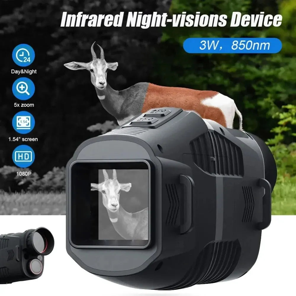 R11 1080P Monocular Infrared Night Vision Device Day Night Use Photo Video 5X Digital 300M Full Dark Viewing Distanc For Hunting Peaceful Pleasures Health and Wellness