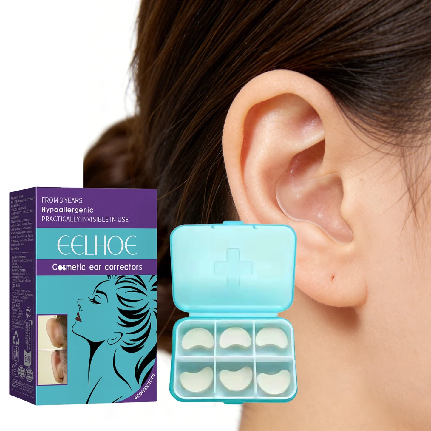 Typed Waterproof Ear Patch Correcting Ear Protrusion Reshape Ears Contour Long-Lasting Supporting Comfort Cosmetic Ear Corrector Peaceful Pleasures Health and Wellness
