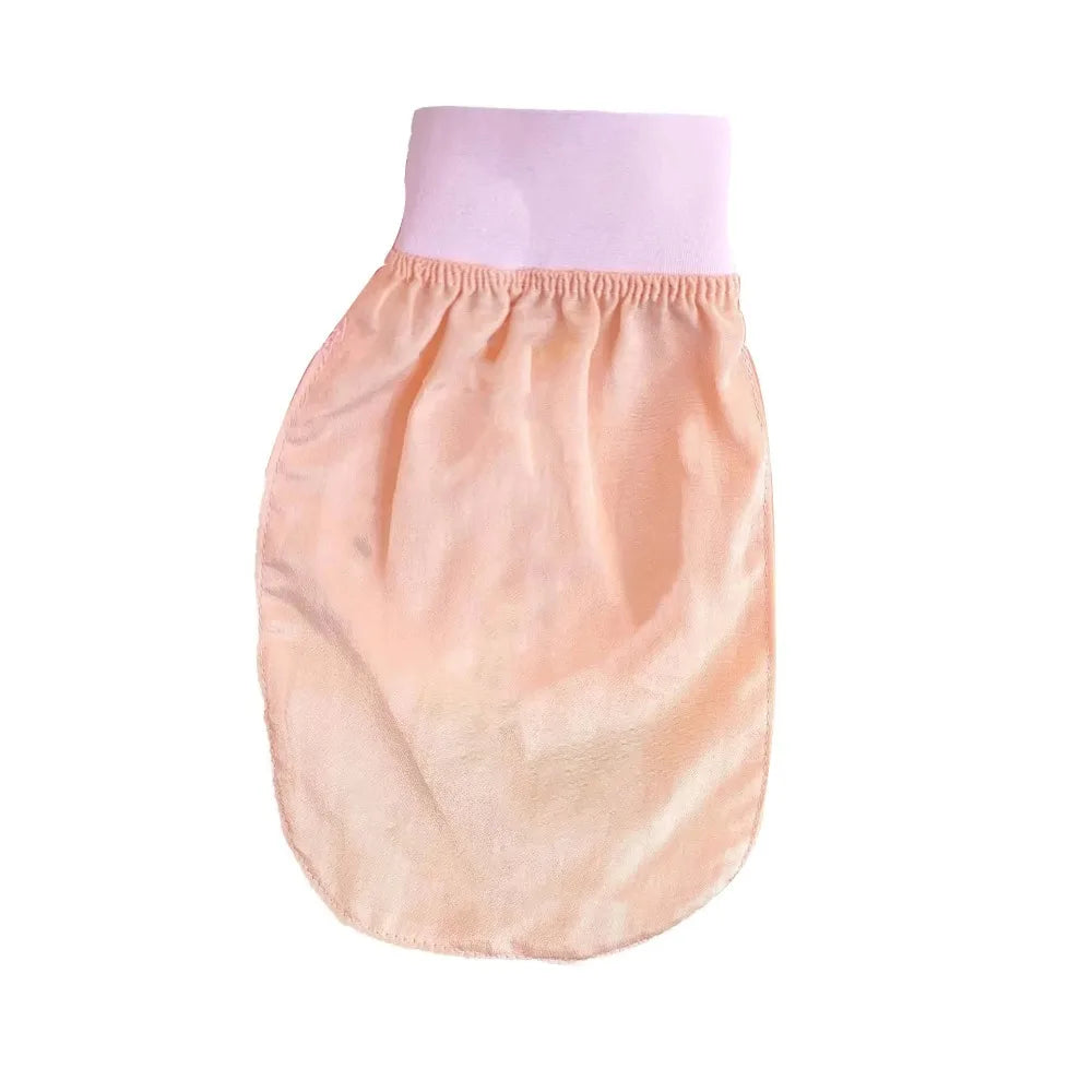 Silk Exfoliating Face Wash Face Wash Soft Bathing Bath Body Scrub Alternative Scrub Shower Gloves Skin Bath Scrub Peaceful Pleasures Health and Wellness Pink