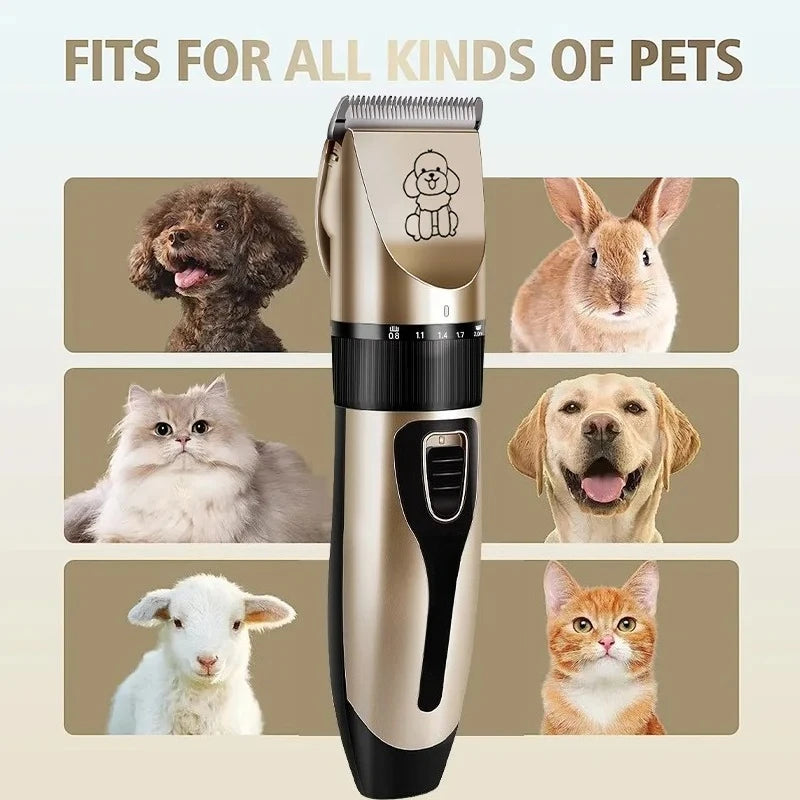 Professional Cat Dog Hair Clipper Tool Silent USB Rechargeable Pet Grooming Clipper Set Electric Pet Hair Clipper Dog Shaver Peaceful Pleasures Health and Wellness