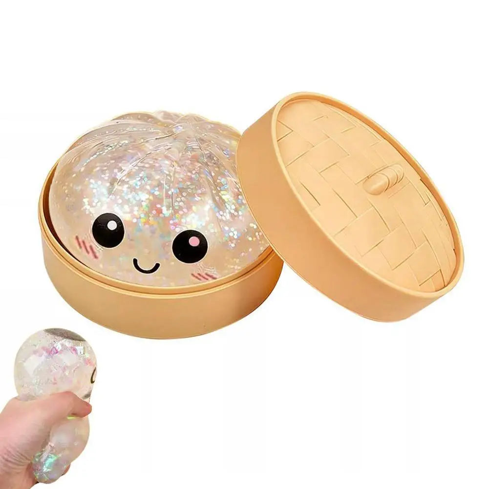 Colorful Dumpling Stress Balls for Decompression Play Peaceful Pleasures Health and Wellness White-1