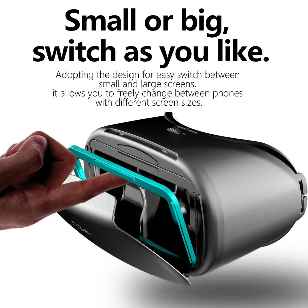VRG PRO X7 3D VR Headset Goggles for iPhone & Android