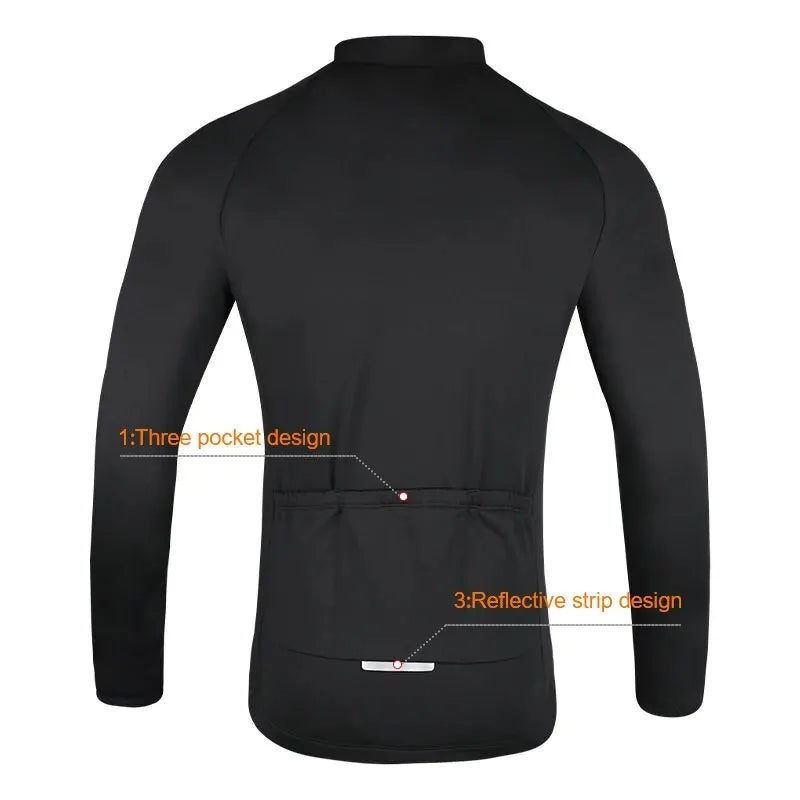 Winter Thermal Cycling Jacket – Unisex Windproof Full Zip