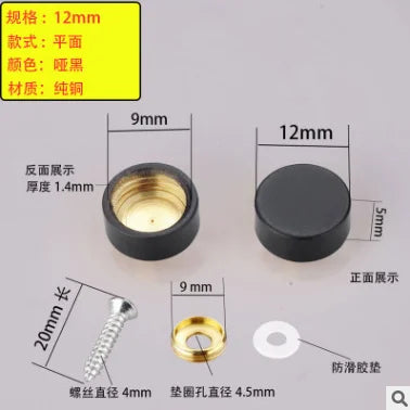 Decorative Mirror Screw Cap Covers | Stainless Steel 10–16mm