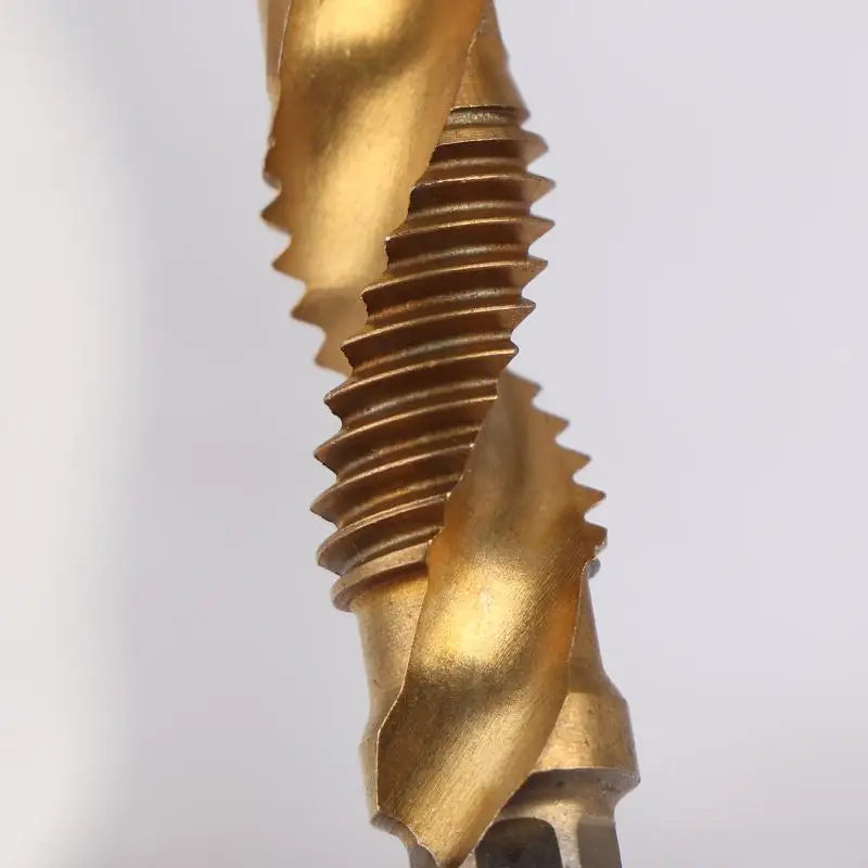 1/6Pcs M3/M4/M5/M6/M8/M10 Hand Tools Hex Shank Titanium Plated HSS Screw Thread Metric Tap Drill Bit Screw Machine Compound Tap Peaceful Pleasures Health and Wellness