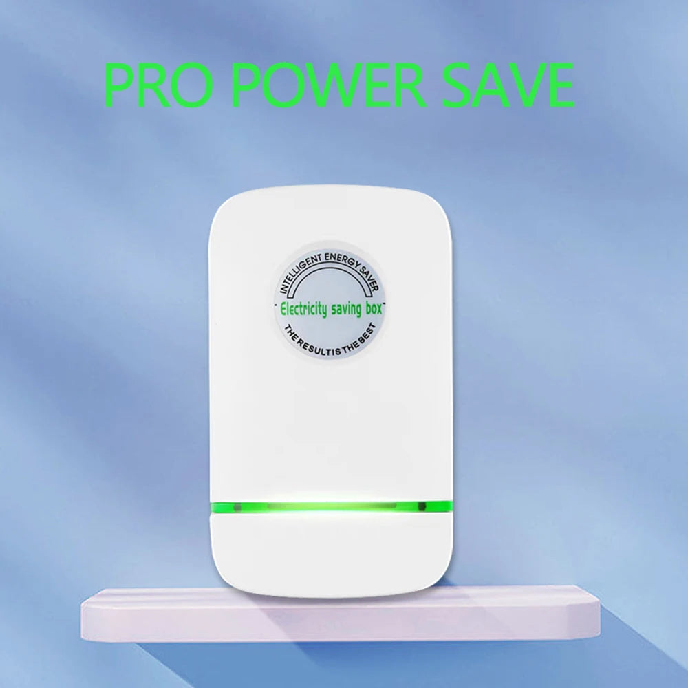 Pro Electricity Saving Box 90V-250V EU Plug Home Office Power Saver with Stable Voltage Energy Saving Device Peaceful Pleasures Health and Wellness