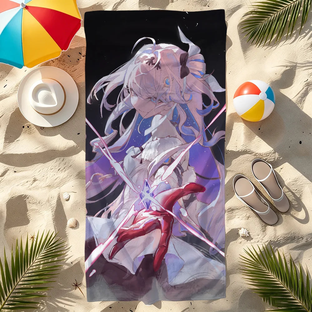 Quick-Dry Beach Towel – Soft & Absorbent | Travel, Gym, Camping Quick-Dry Beach Towel Peaceful Pleasures Health and Wellness