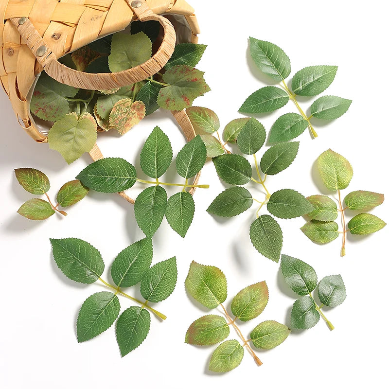 Silk Artificial Leaves for Wedding & Home Decor – 10/30/50 Pcs