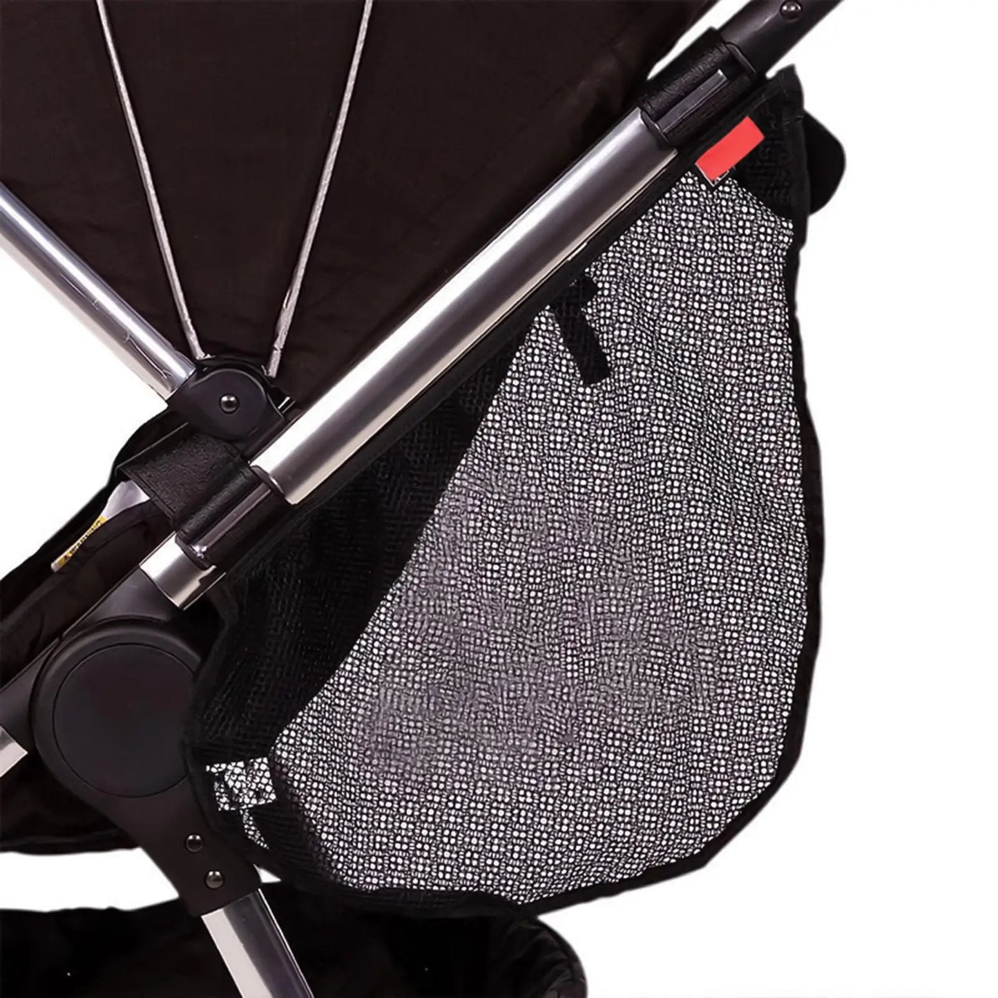 Universal Stroller Mesh Side Bag – Adjustable Non-Slip Cargo Net