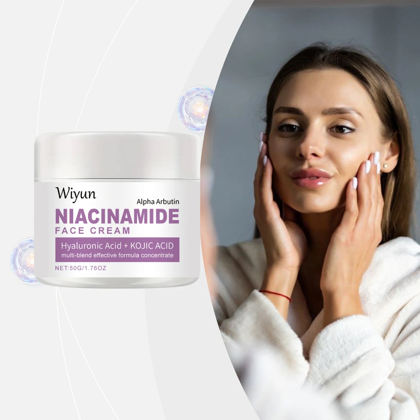 WIYUN Niacinamide Face Cream – Fade Dark Spots & Brighten Skin