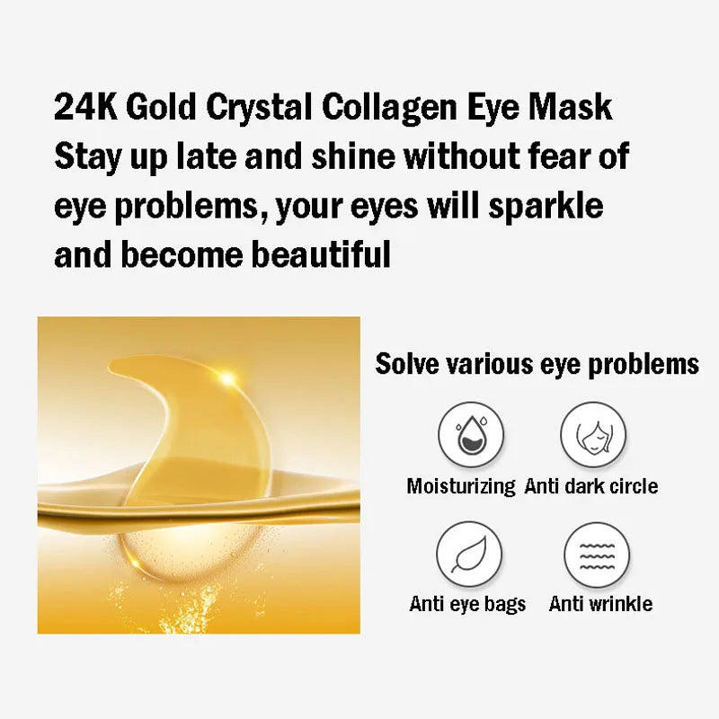 Crystal Collagen Eye Mask 60pcs – Dark Circles & Puffiness