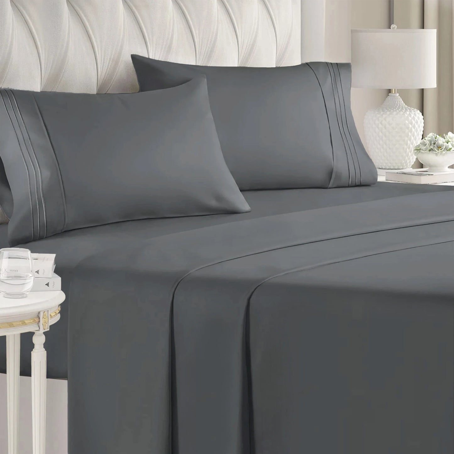 Battilo 4-Piece Luxury Microfiber Bed Sheet Set | All Sizes