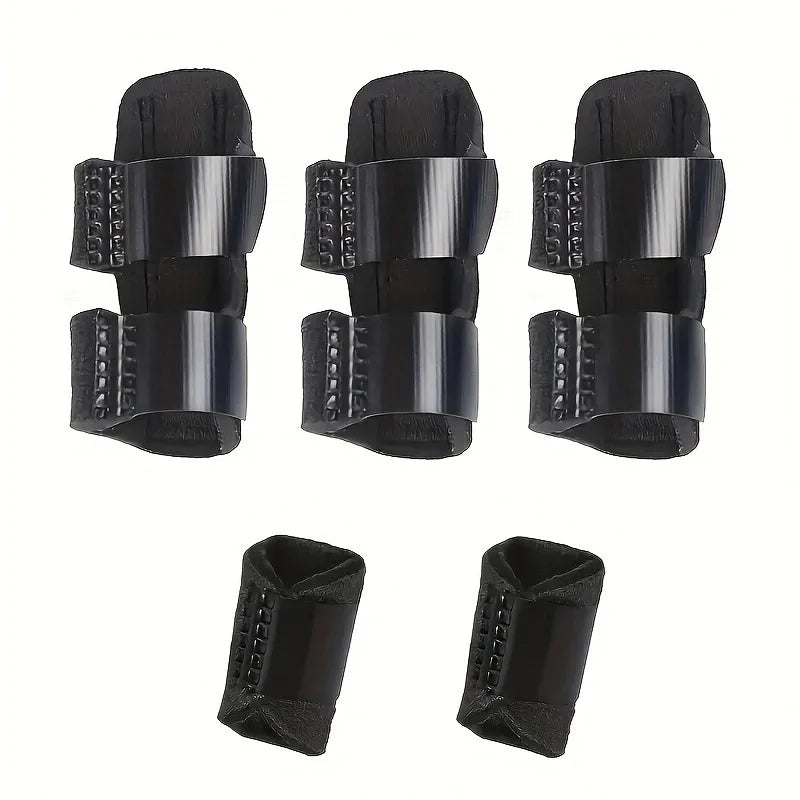5-Piece Adjustable Breathable Finger Guard Set with Velcro