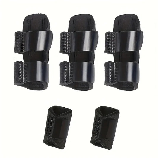 5-Piece Adjustable Breathable Finger Guard Set with Velcro Finger Guard Set Peaceful Pleasures Health and Wellness black-5 pcs