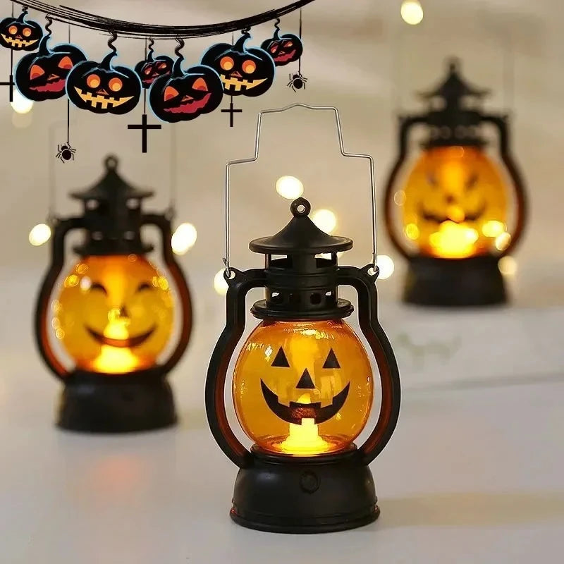 Halloween LED Pumpkin Ghost Skull Lamp – Party & Haunted House Decor