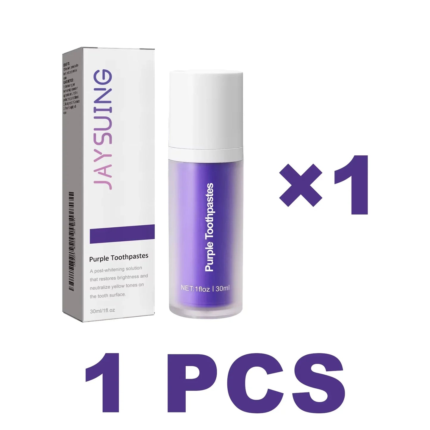 Jaysuing Purple Whitening Toothpaste – Stain & Plaque Removal