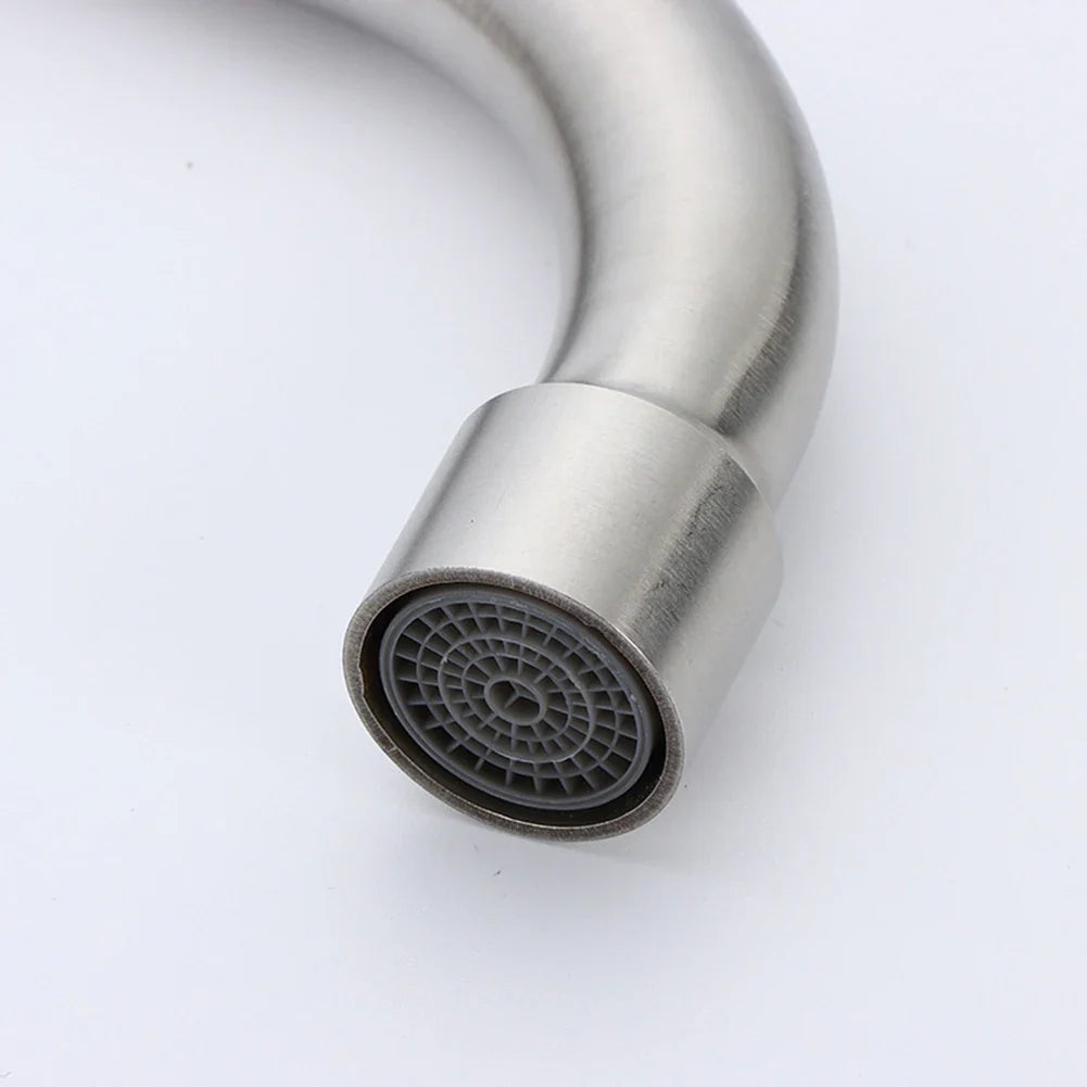 304 Stainless Steel Single Cold Kitchen Faucet | Deck Mounted