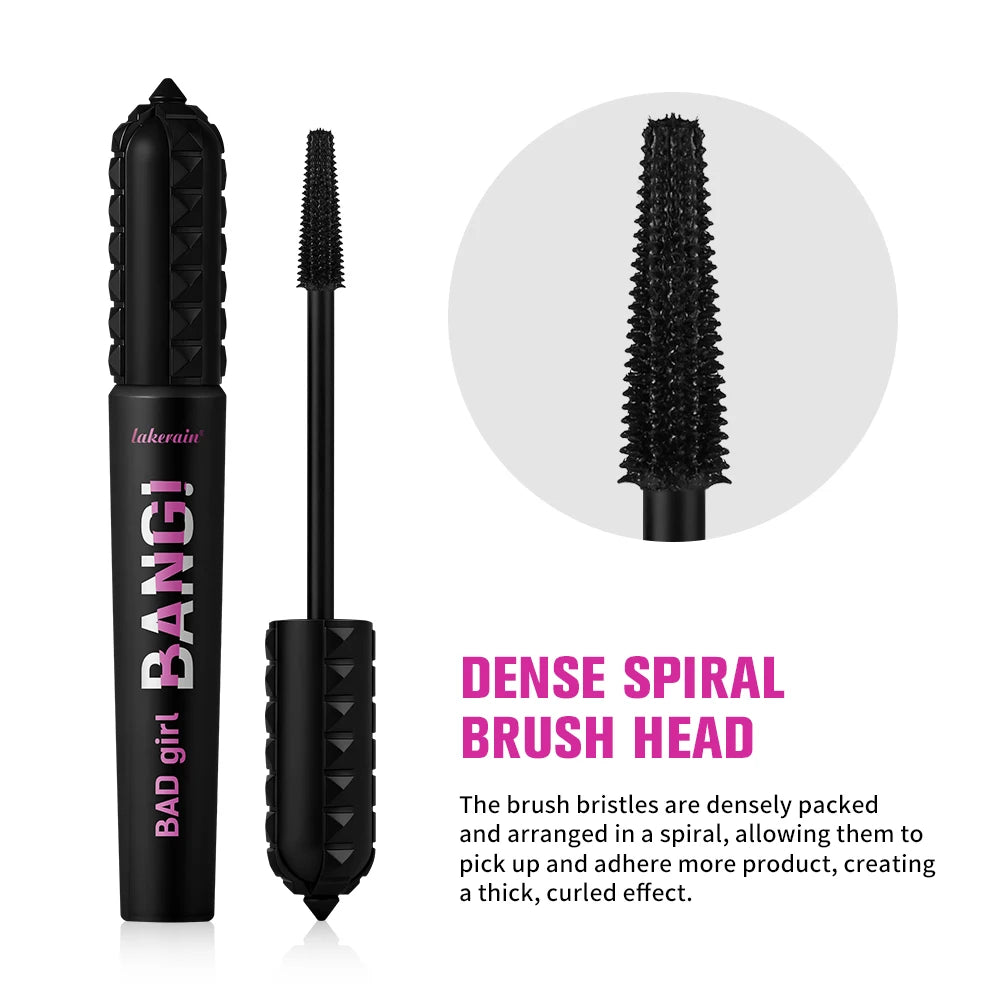 Black Waterproof Mascara 4D Lengthening Curling Volumizing Eyelash Extension Smudge Proof Long Lasting Korean Eye Makeup Peaceful Pleasures Health and Wellness