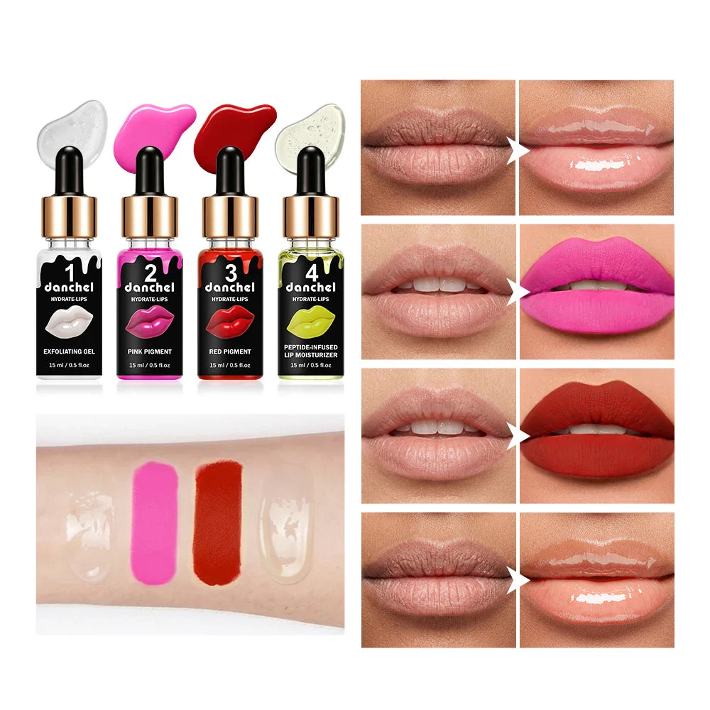 Korea Glow BB Lip Gloss Ampoule Serum Set – Tinted & Hydrating