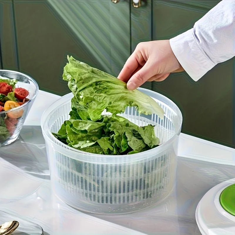 Large Salad Spinner with Bowl & Mesh Basket | Wash & Dry