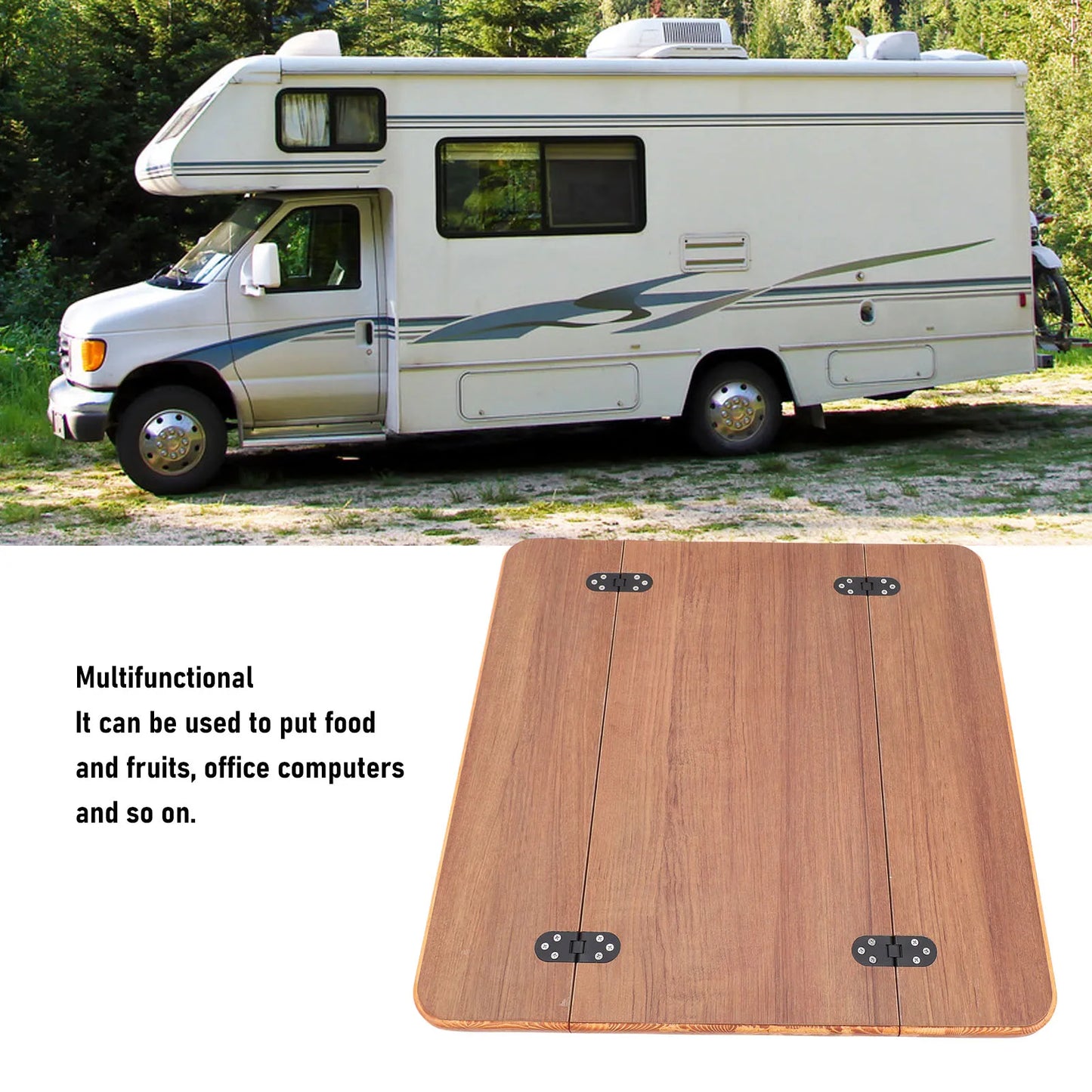 Foldable Solid Wood Marine Table Top for RV, Boat & Yacht