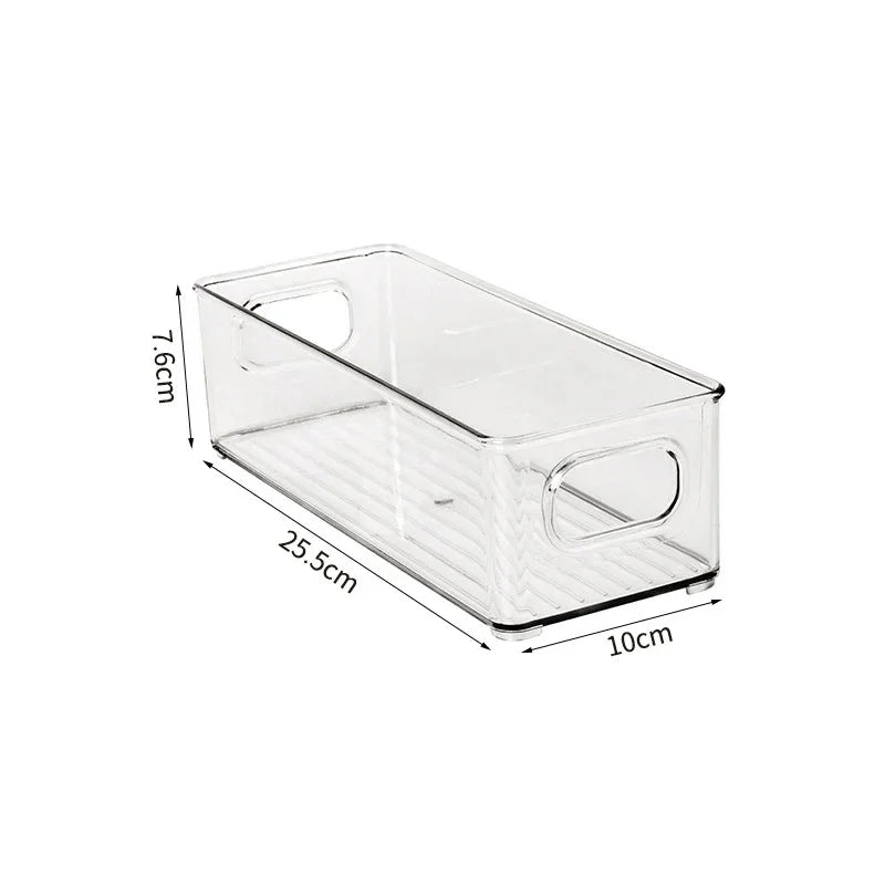 Transparent Refrigerator Storage Box Vegetable Fruit Organizer Fridge Clear Container for Kitchen Food Drinks Storage 2030 Peaceful Pleasures Health and Wellness style A Small United States