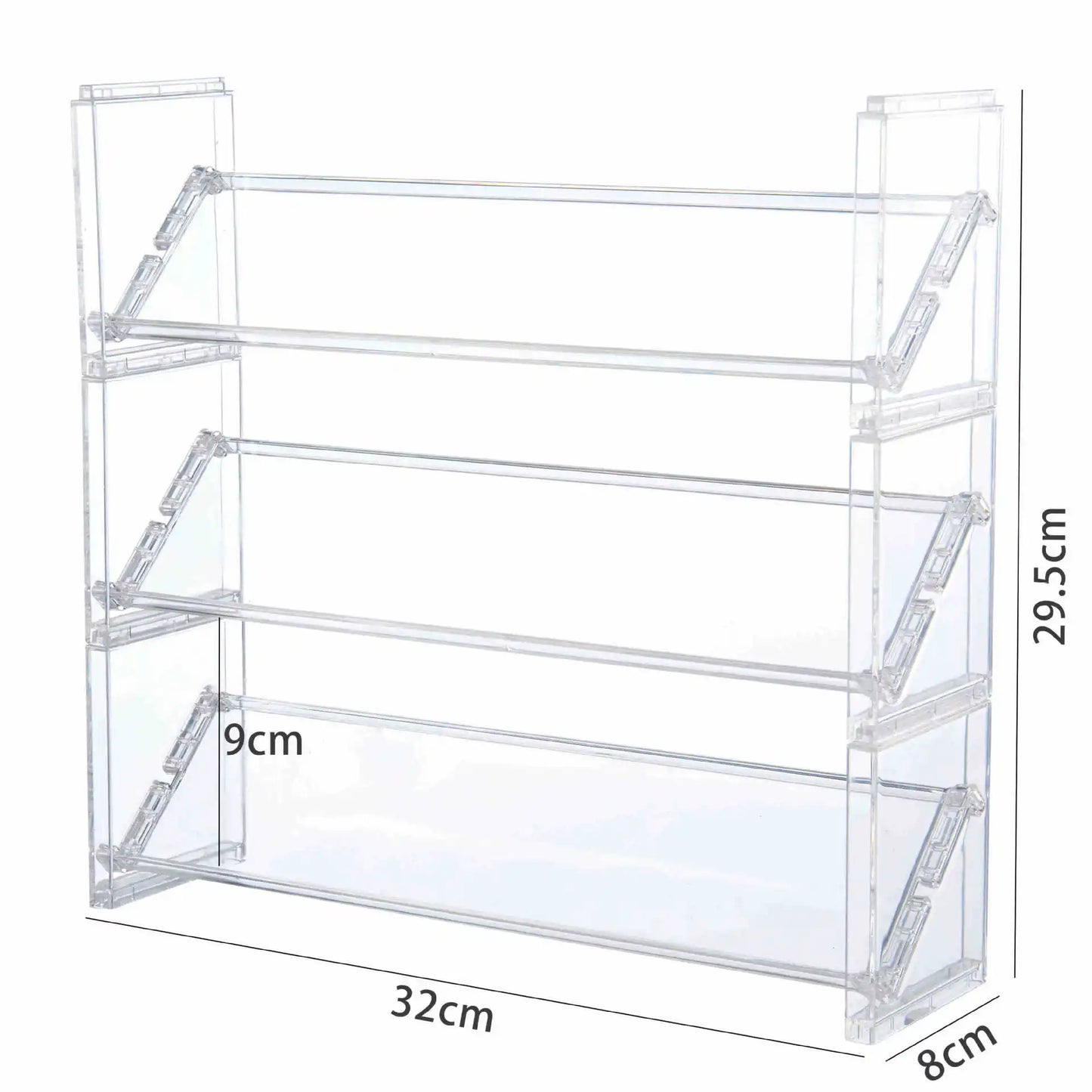 Stackable Anime Badge Display Case - Transparent Multi-Layer Merch Collectible Organizer for Pins & Accessories Storage Peaceful Pleasures Health and Wellness L 3 LAYER