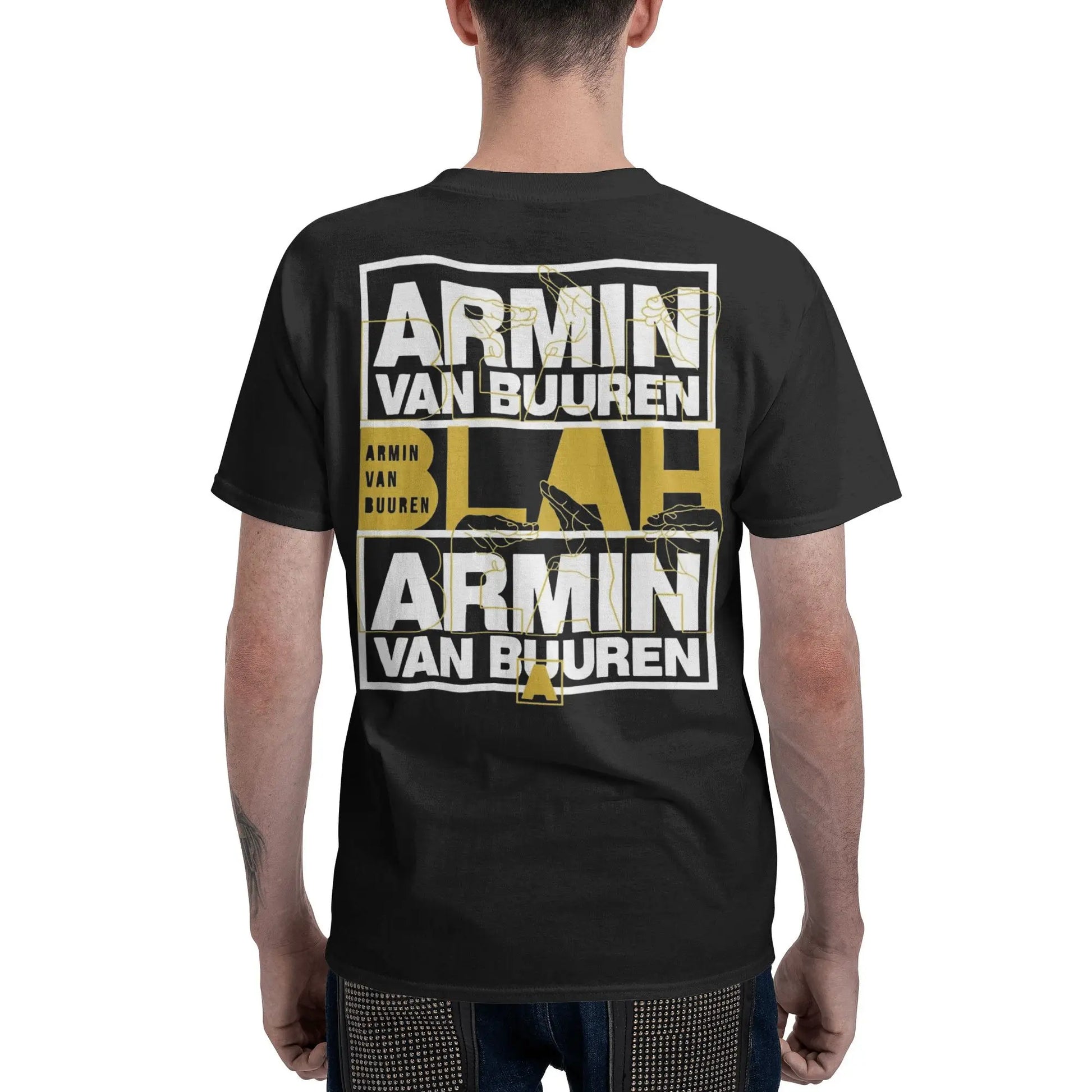 Armin Buuren Men's T Shirts Music Unique Tees Short Sleeve O Neck T-Shirt Cotton Plus Size Tops Peaceful Pleasures Health and Wellness