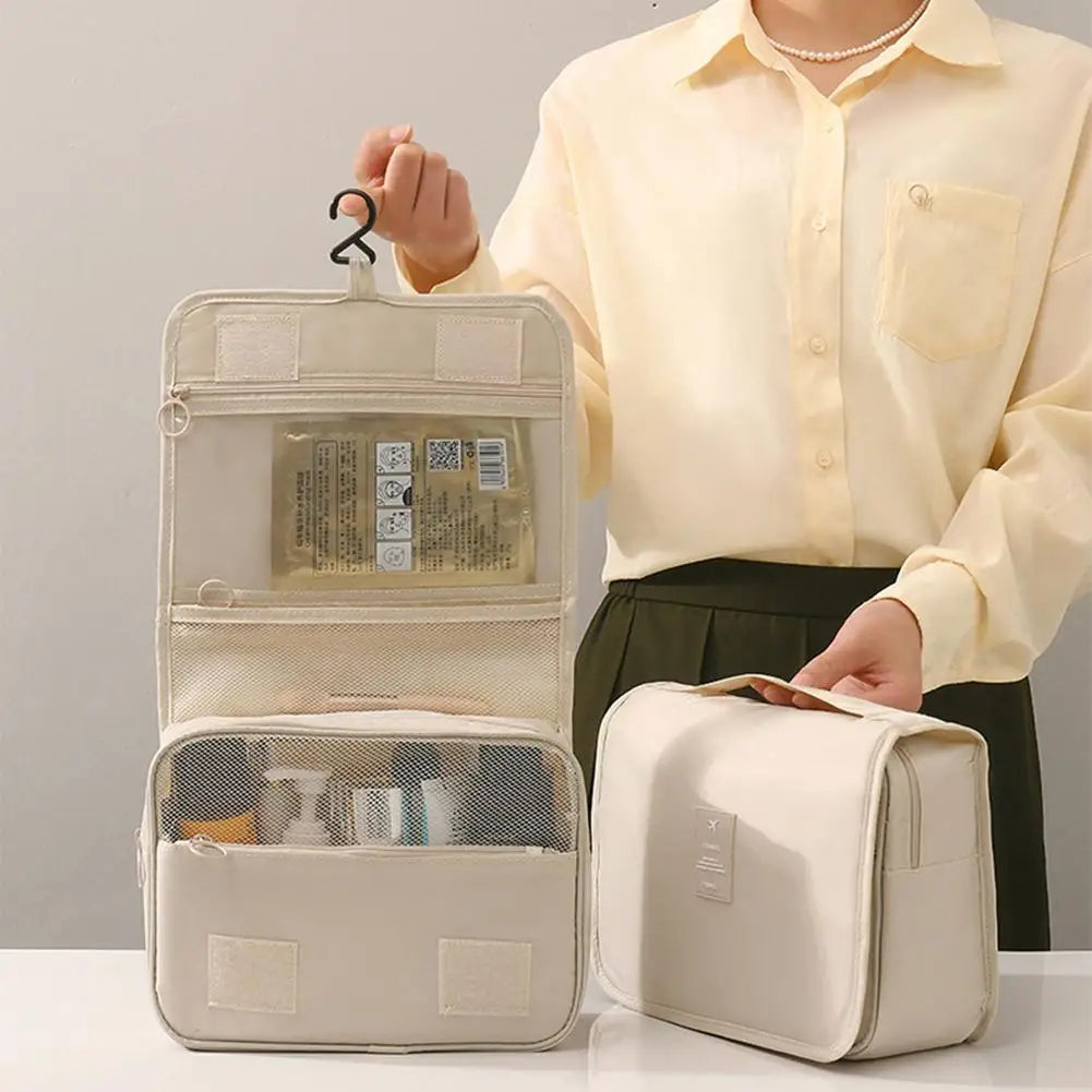 Waterproof Hanging Travel Makeup Bag & Toiletry Organizer