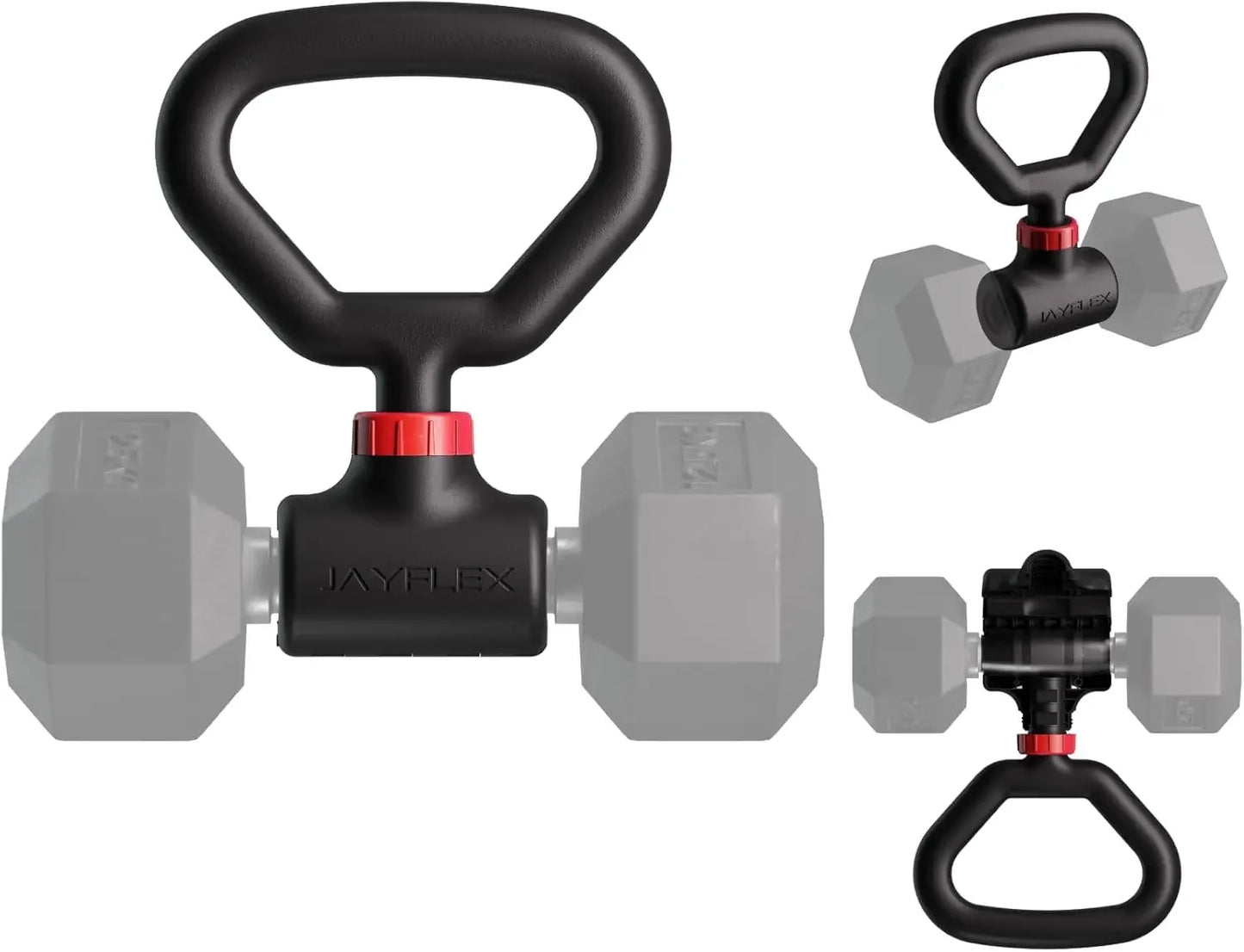 Adjustable Dumbbell to Barbell & Kettlebell Converter - Up to 200 lb for Home Fitness Peaceful Pleasures Health and Wellness United States
