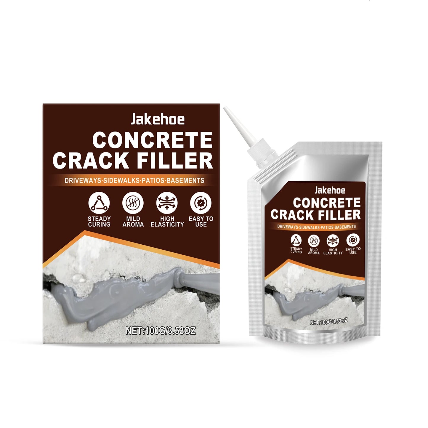 Self-Leveling Concrete Crack Filler Sealant | Quick Dry