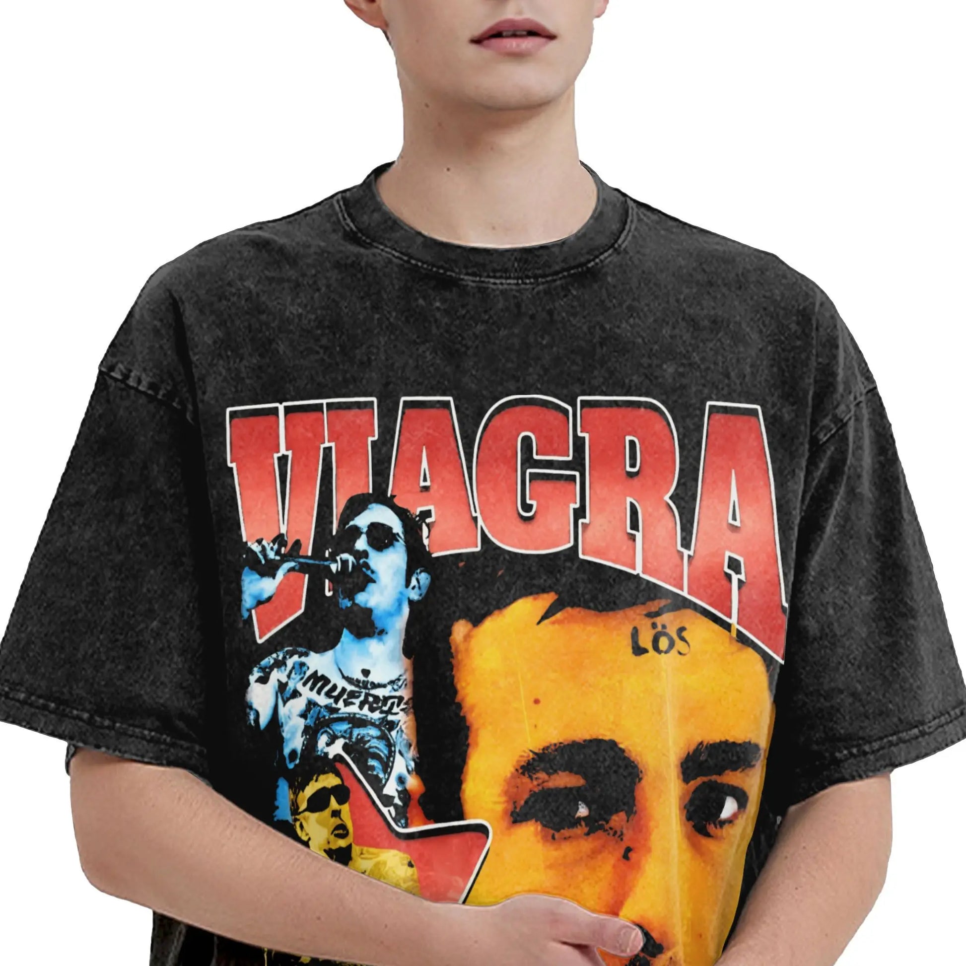Viagra Boys Vintage Washed Graphic Tee | Men's Cotton Crewneck Men's Graphic Tee Peaceful Pleasures Health and Wellness