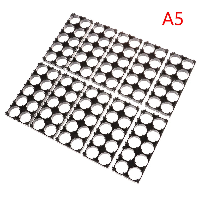 10Pcs 18650 Battery Holder Anti Vibration Holder Bracket Li-ion Cell Holder Cylindrical Plastic Case Battery Holder Peaceful Pleasures Health and Wellness 2X5