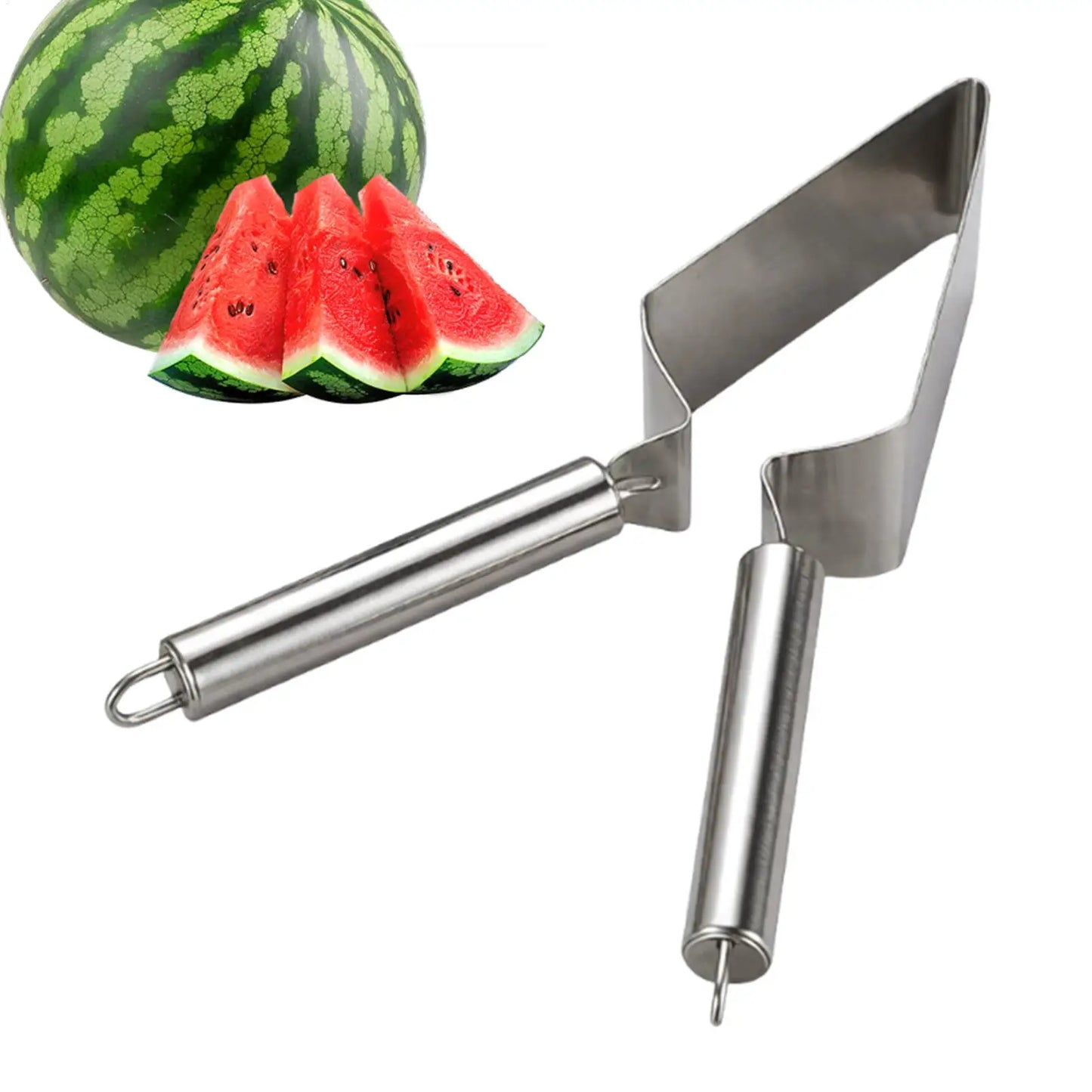 Stainless Steel Triangular Watermelon Slicer & Fruit Cutter