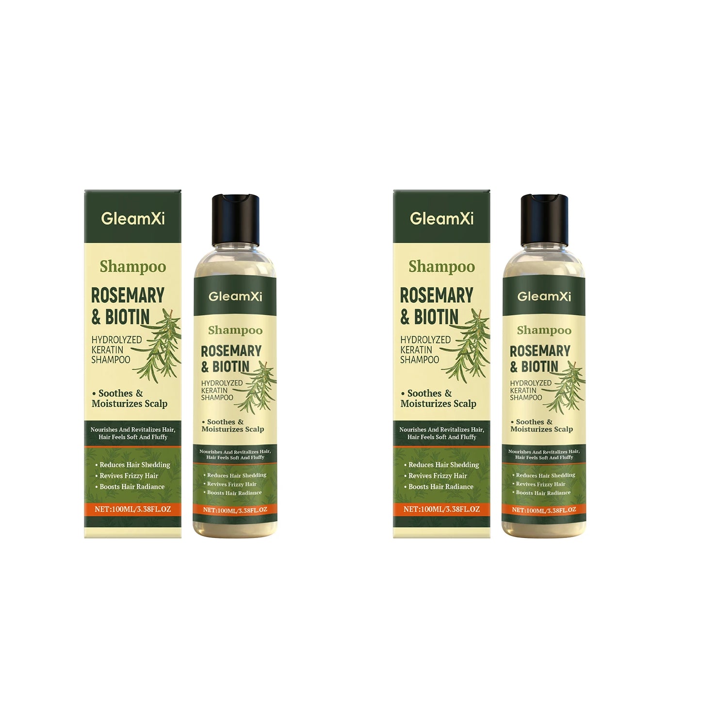 Rosemary Shampoo Thickening Volumizing Nourishing Oil Control Dry Damaged Repair Scalp Cleansing Smoothing Strengthening Shampoo Peaceful Pleasures Health and Wellness 200ml boxed