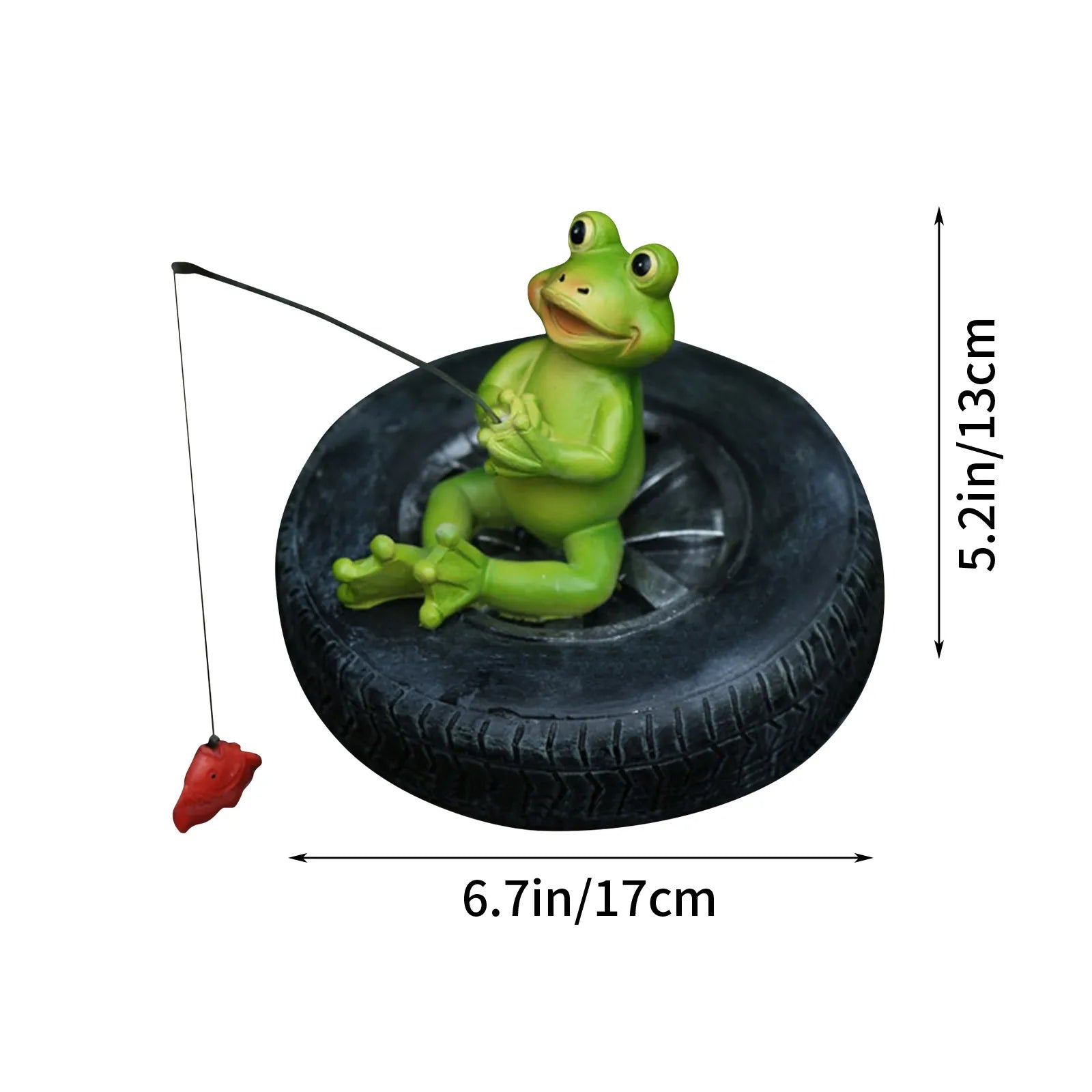 Resin Floating Frog Statue | Garden Pond & Home Decor Sculpture Garden Frog Sculpture Peaceful Pleasures Health and Wellness