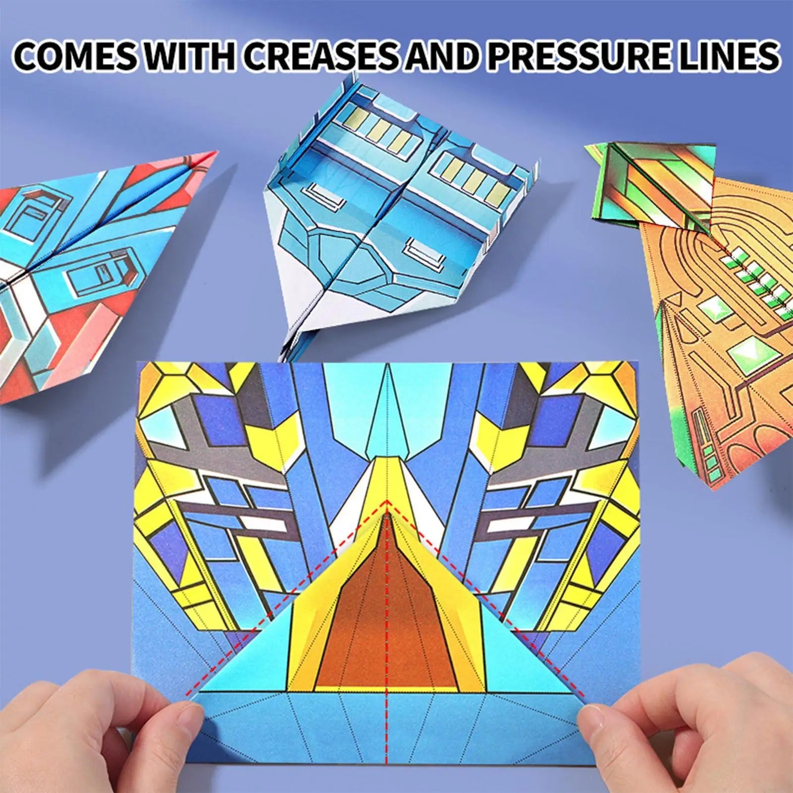 12 Patterns Paper Airplane Book, Creative STEM Toys for Kids & Adults, Perfect Gift for Birthday, Travel, Classroom & Home Peaceful Pleasures Health and Wellness