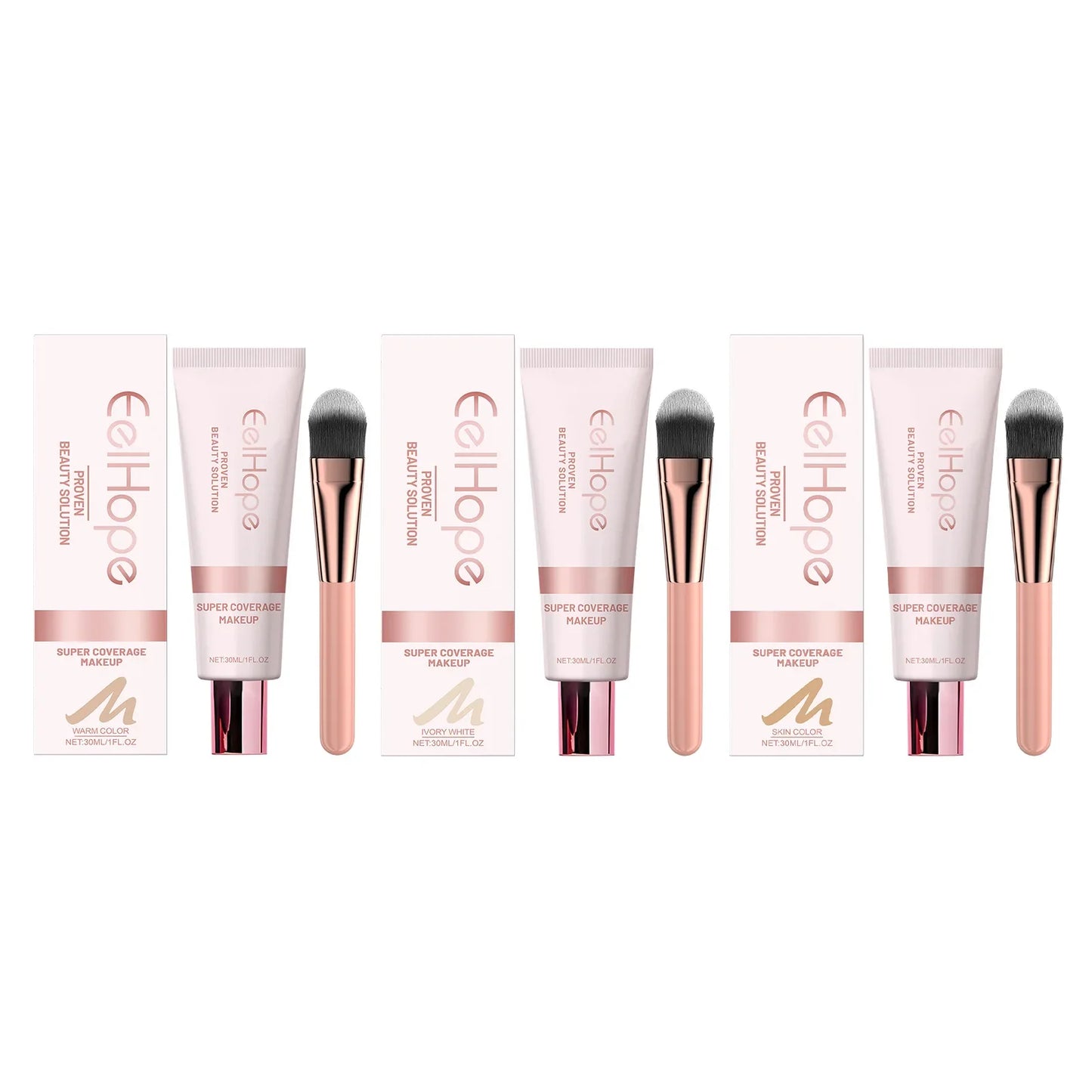 Eelhope Full Coverage Liquid Concealer Foundation 30ml
