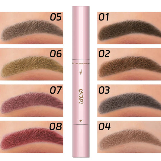 MCD 2-in-1 Waterproof Eyebrow Pencil & Brush Set – 3 Shades Eyebrow Pencil Set Oasis Select