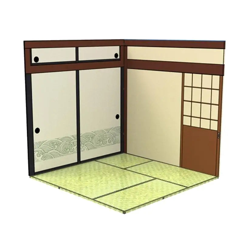 Japanese Style Collapsible Display Board for Action Figures