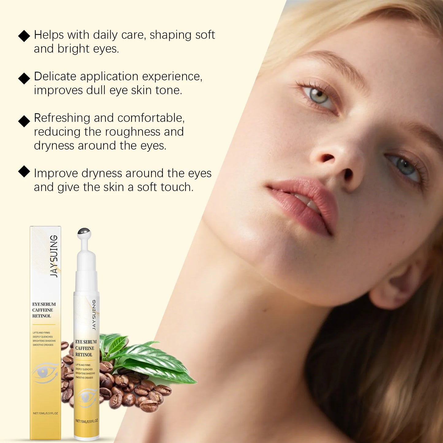 Retinol Eye Serum Roller – Brightening & Firming Eye Care