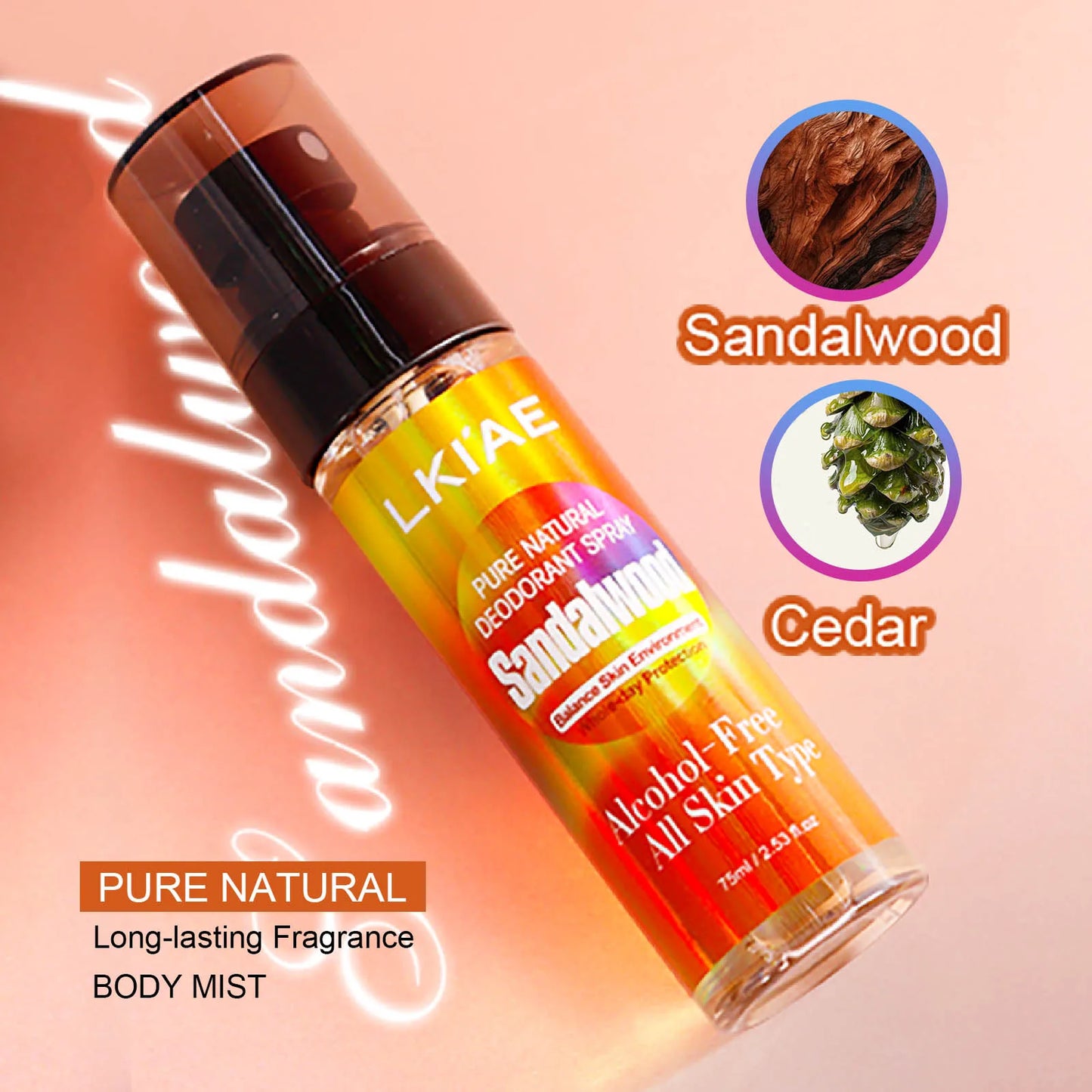 Natural Deodorant Body Spray | 12H Alcohol-Free Antiperspirant Mist
