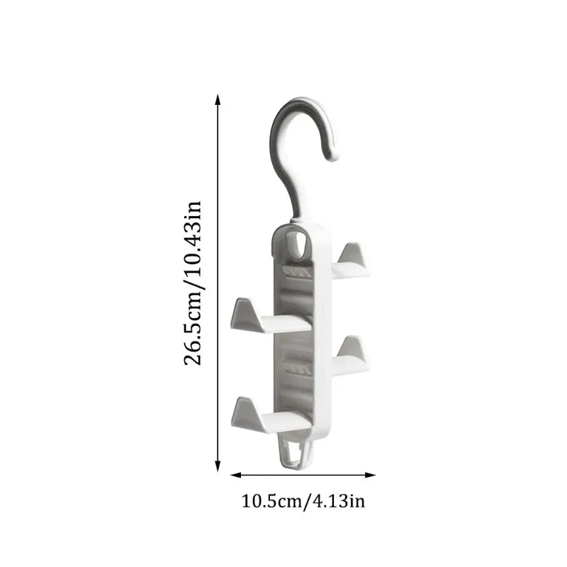 No-Drill Door Hook Rack – Multi-Row Hanging Organizer
