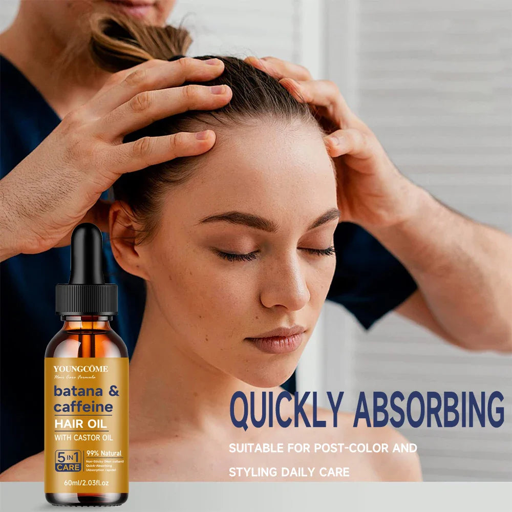 Batana & Caffeine Hair Treatment Oil – Strengthen & Condition