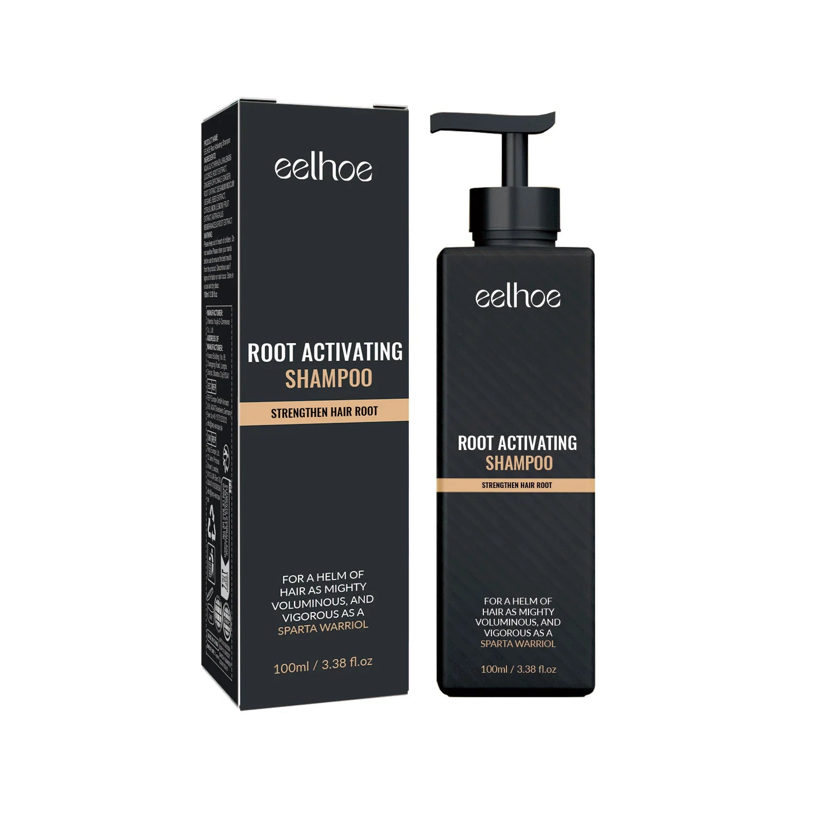 EELHOE Root Activating Shampoo – Reduce Hair Loss & Grow Hair Growth Shampoo Peaceful Pleasures Health and Wellness 100ml Boxed