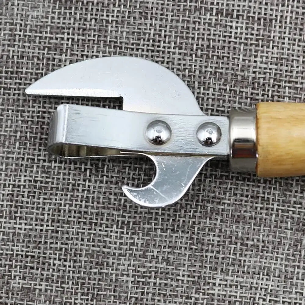 New Stainless Steel Stab Can Opener Traditional Safe Tin Opener Old Fashion Can Opener for Can Peaceful Pleasures Health and Wellness