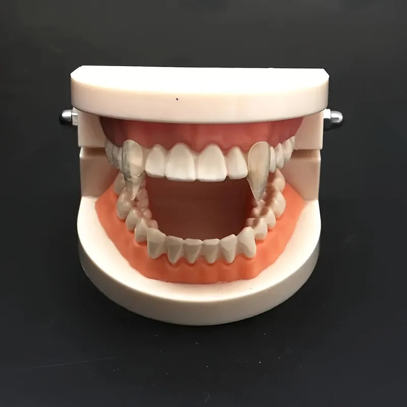 Transparent Resin Vampire Fangs – Halloween Décor 2pc/4pc