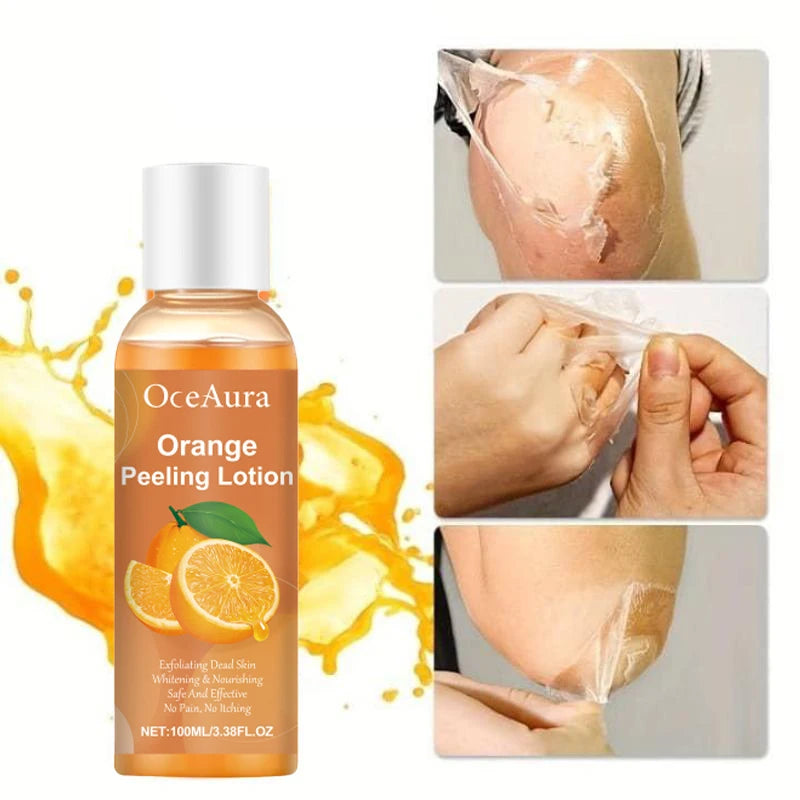 Orange Peel Essential Oil Deep Cleansing Exfoliating Gentle Formula To Soften Smooth Skin Natural Face & Body Scrub Massage Oil Peaceful Pleasures Health and Wellness